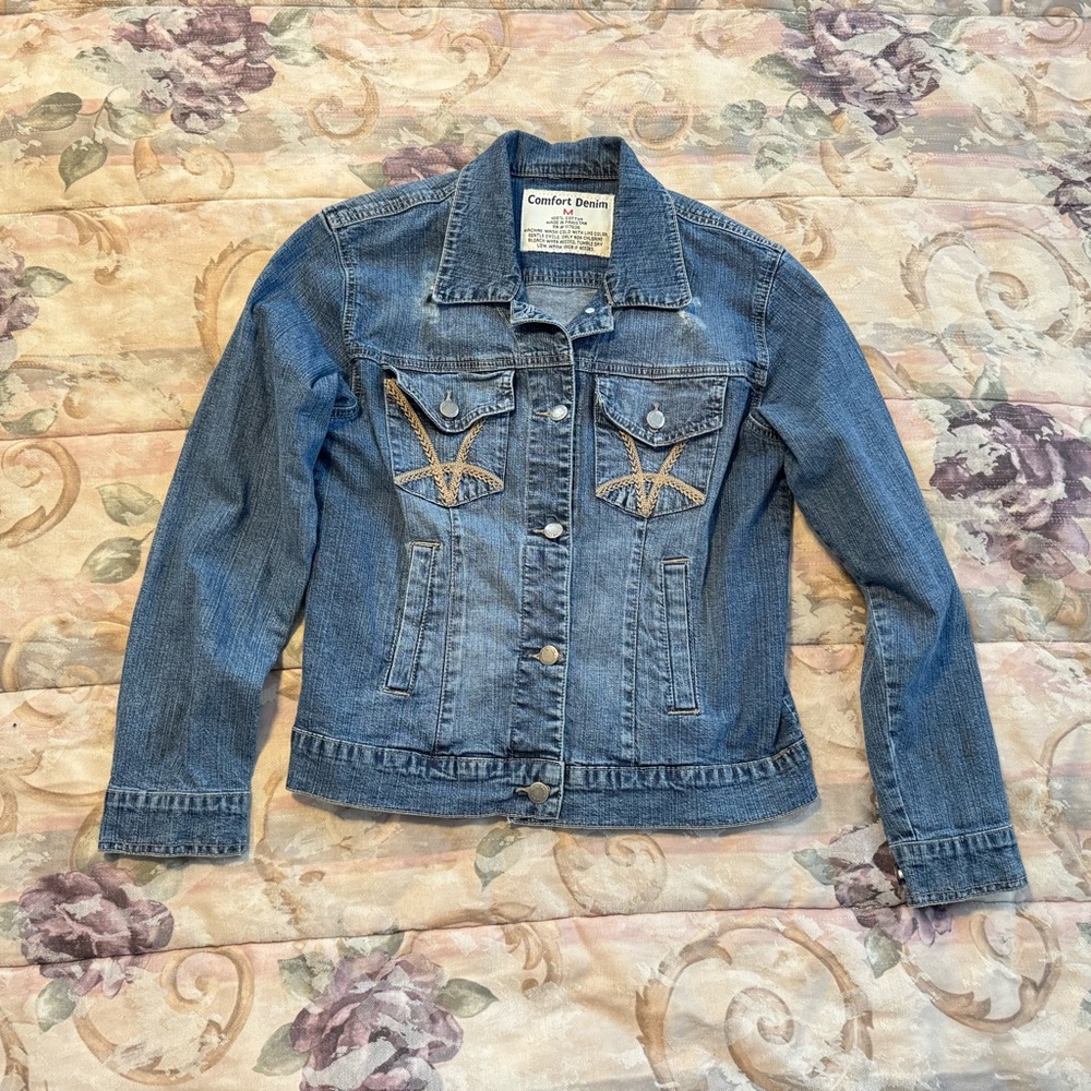Comfy Denim Women's Classic Blue Jean Jacket